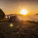 Lakeside Sunset Glamping Lounge