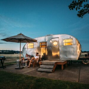 Campfire and Tent